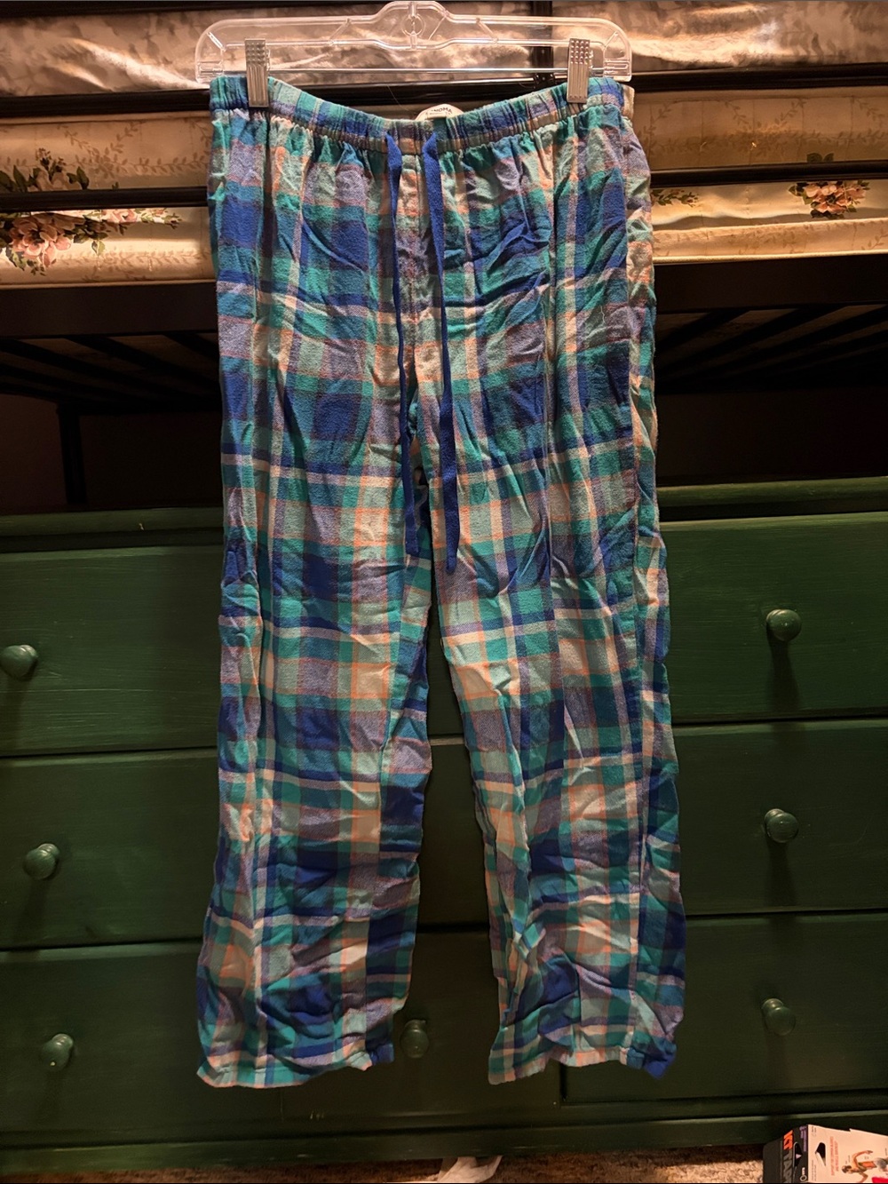 Sonoma Blue and Teal Plaid Jogger/ pj Pants